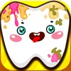 Funny Teeth: kids dentist care icon