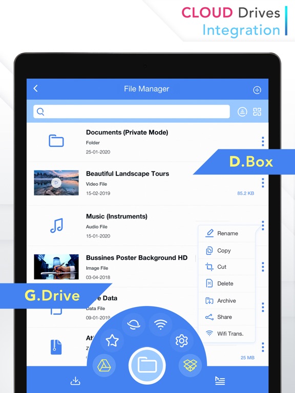X File Manager iPad screenshot 4 - Productivity app