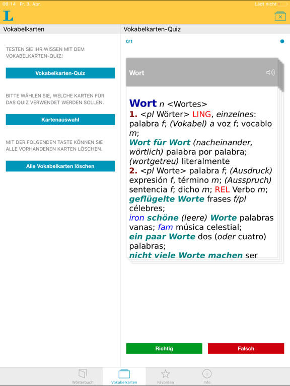 Screenshot #6 pour Spanisch XL Pro Wörterbuch