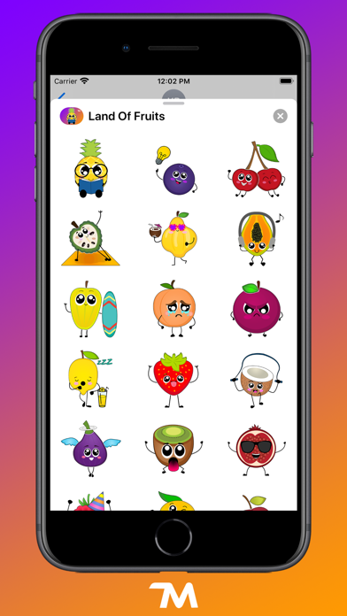 Screenshot #2 pour Land Of Fruits Stickers