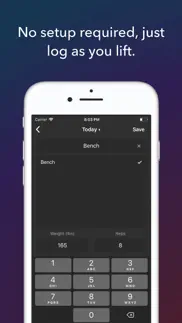 lift log: #1 weightlifting log iphone screenshot 2