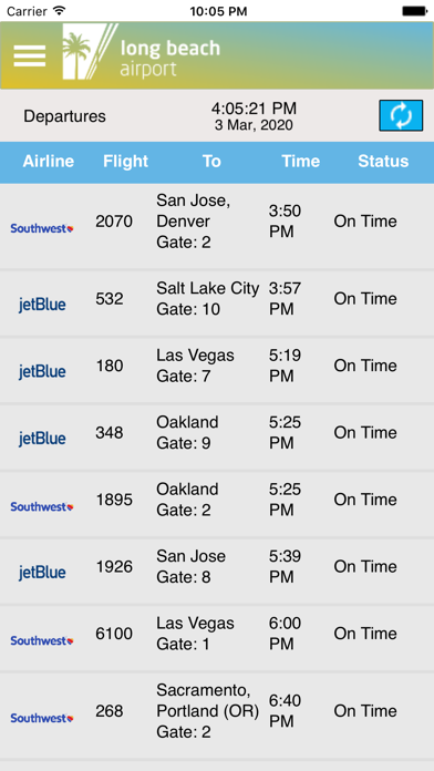 Go Long Beach Airport iPhone screenshot 2 - Travel app