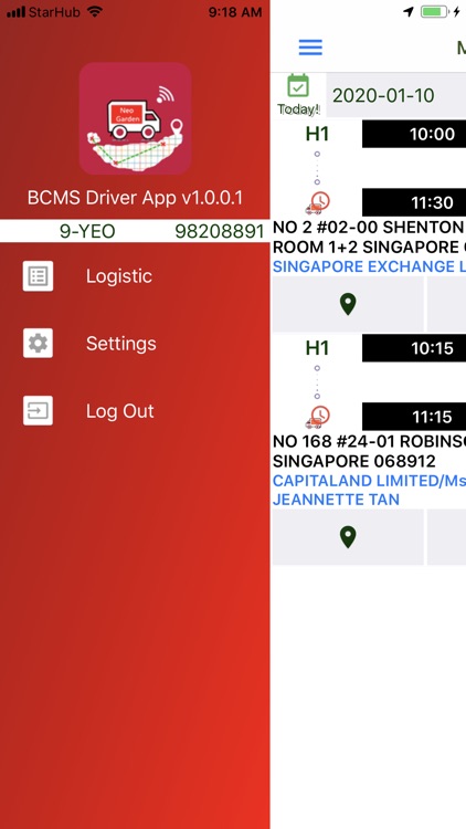 BCMS Delivery App