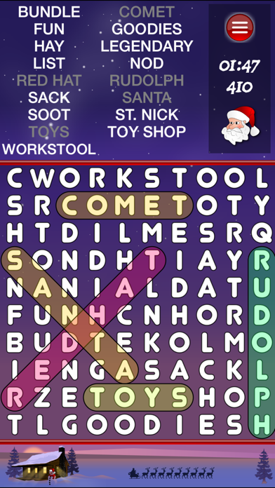 WordSearch Christmas HD Screenshot