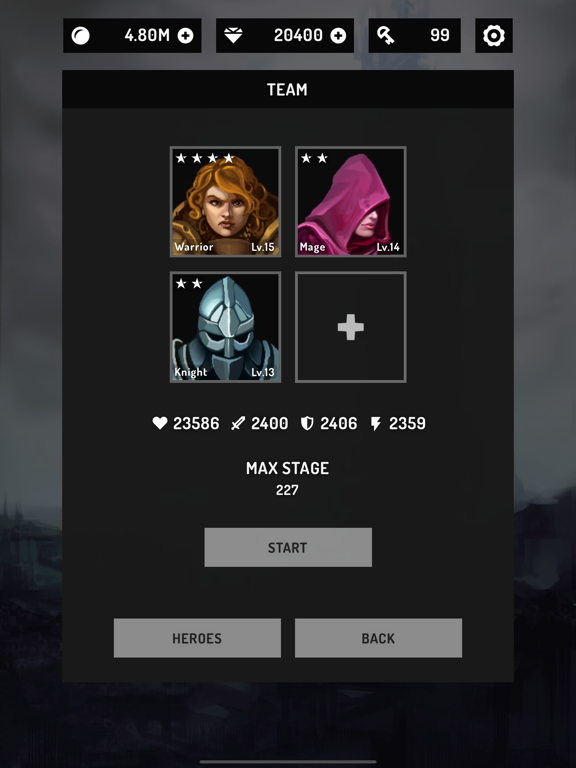 Moonlight Quest: Idle RPG iPad screenshot 4 - Games app