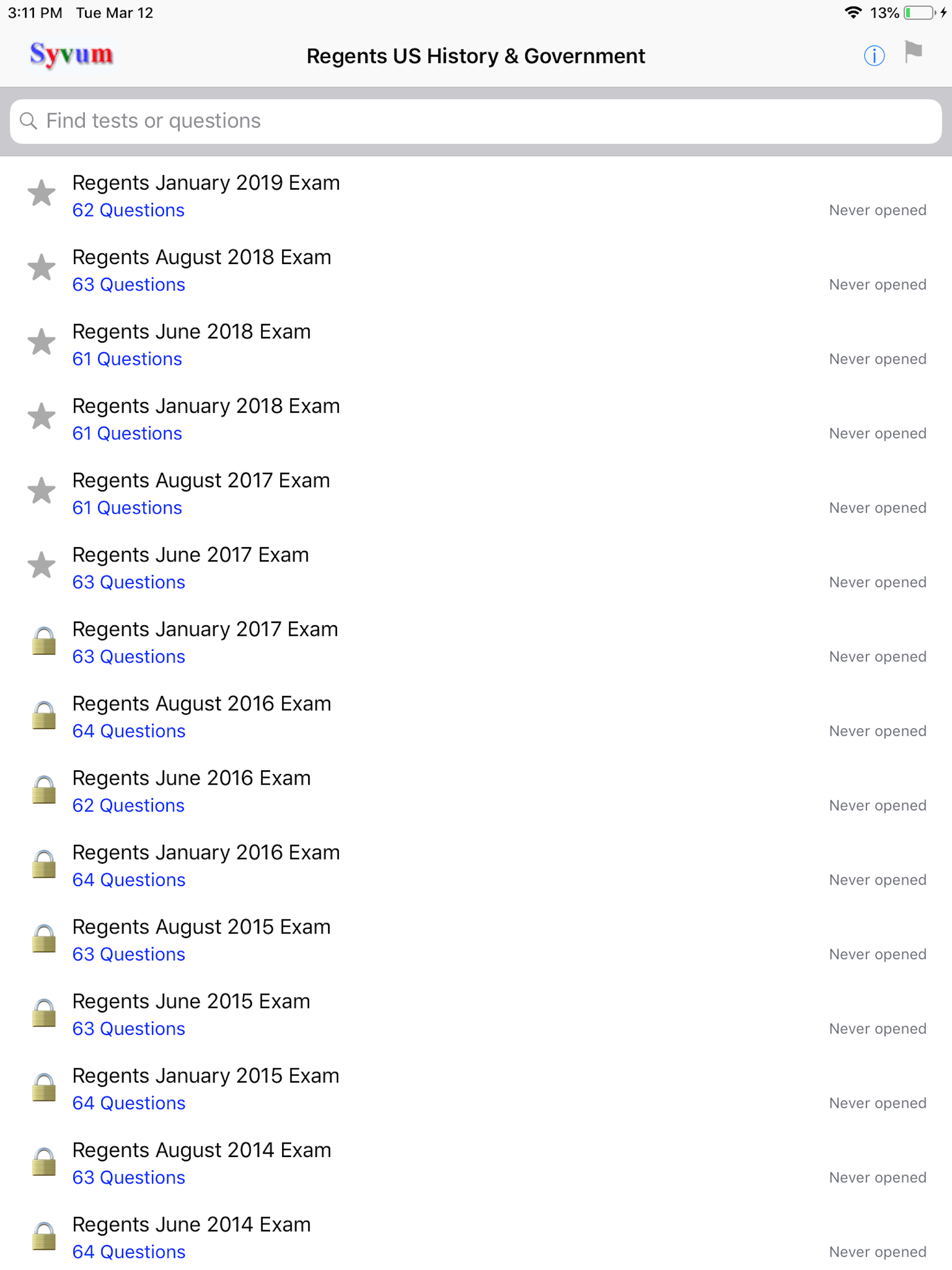Regents US History and Govt