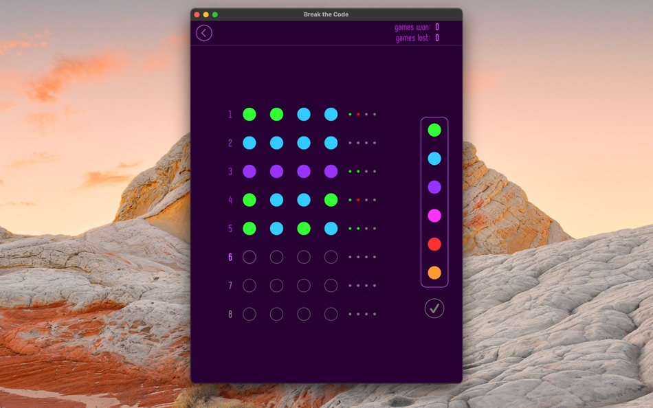 #1. Break-the-Code (macOS) Podle: Nestor Borgo
