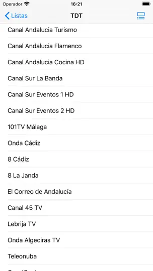 Captura de pantalla de IPTV (M3U8) List Player en iPhone 2