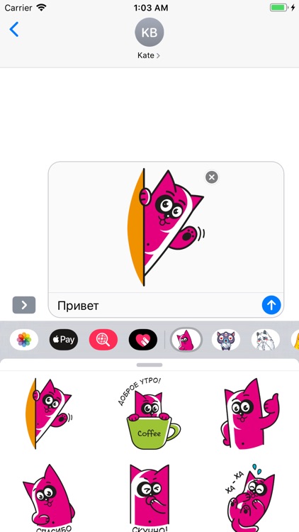 Pinky Cat Stickers