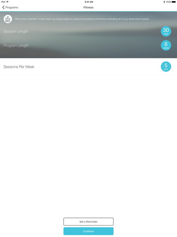 Slendertone Connect iPad screenshot 4 - Health & Fitness app