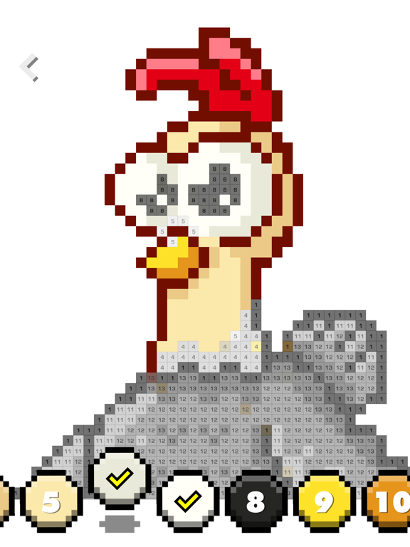 Color by number - Unicorns Art iPad screenshot 4 - Games app