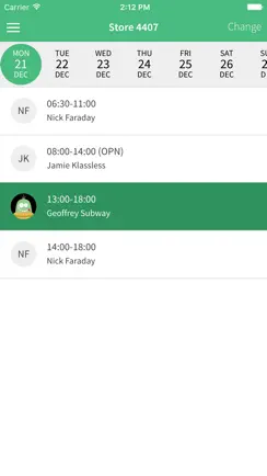 The SUBWAY® Labor Scheduler iPhone image 3