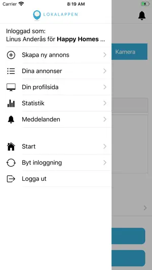 Lokalappen screenshot 3