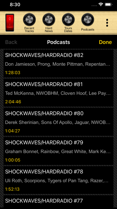 HardRadio Heavy Metal Radio Screenshot