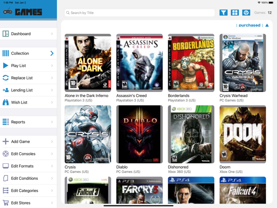 Screenshot #5 pour Video Games Collector