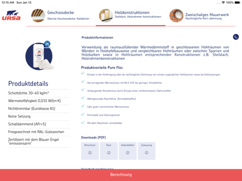 URSA Einblasdämmung for iPad - náhled