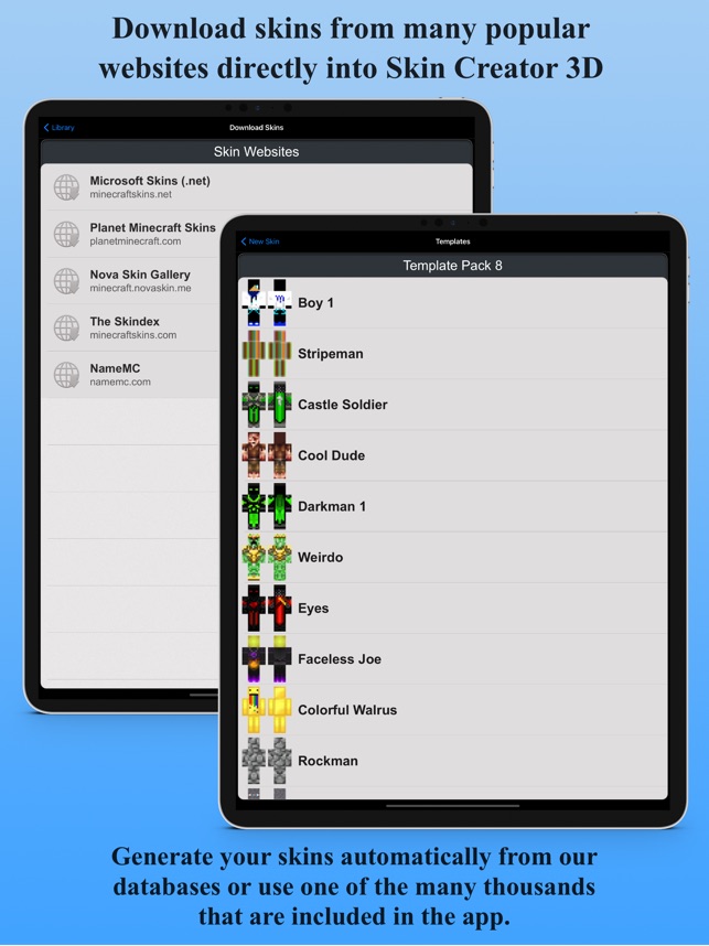 Skin Creator 3D for Minecraft on the App Store