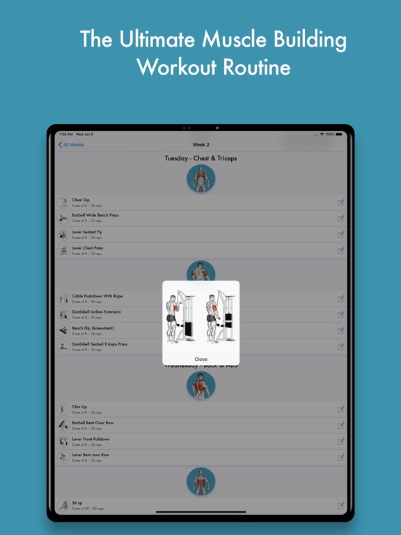 Screenshot #5 pour Workout Schedule
