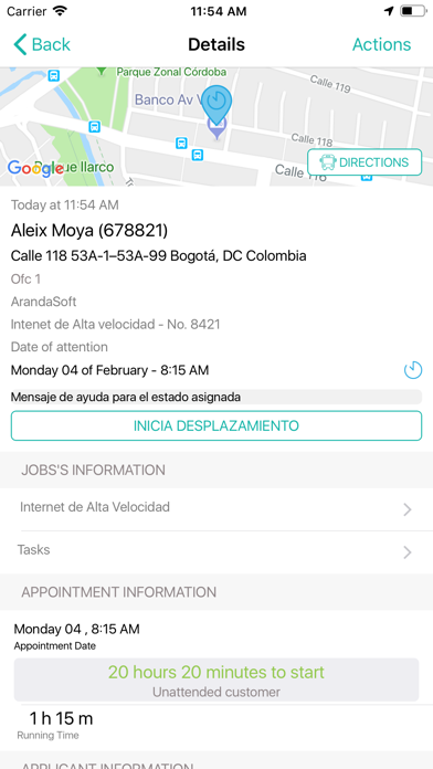 App screenshot