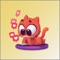 App Icon for Cat Lovely Red Sticker App in Taiwan App Store