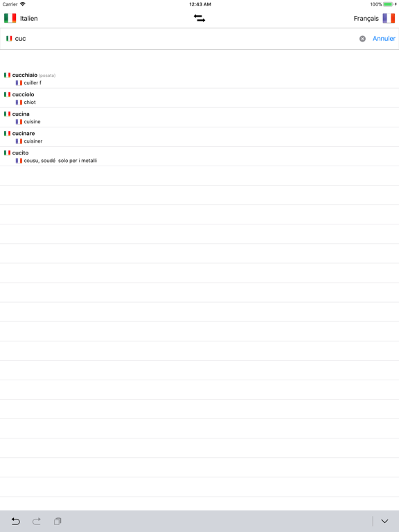 Screenshot #4 pour Dictionnaire Italien-Français