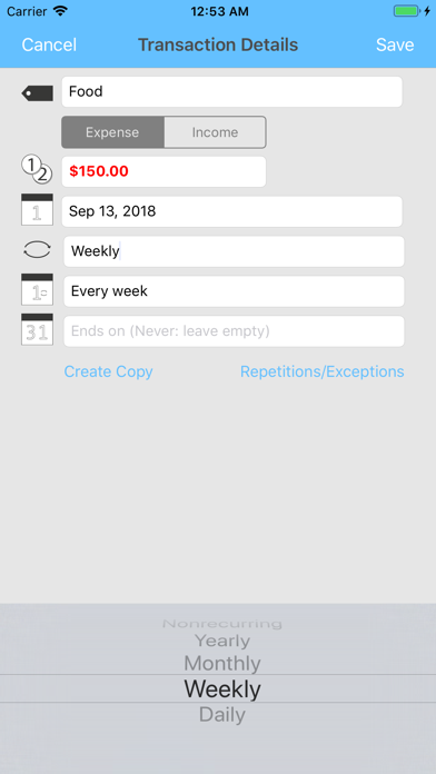 Screenshot #3 pour Money Forecast: CashFlow