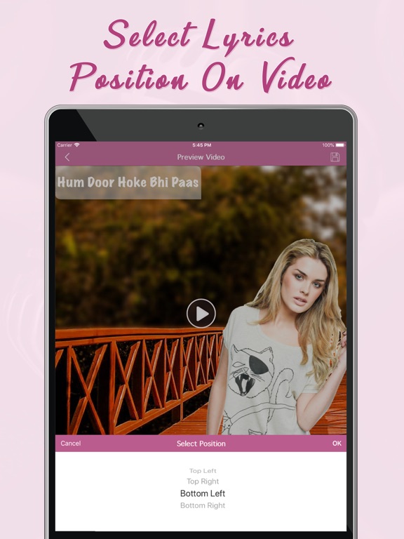 Full Screen Video Status Maker iPad screenshot