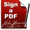 Sign a PDF contact information
