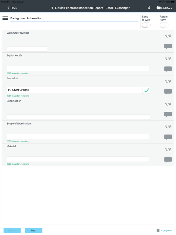 intelliSPEC iPad screenshot 6 - Business app