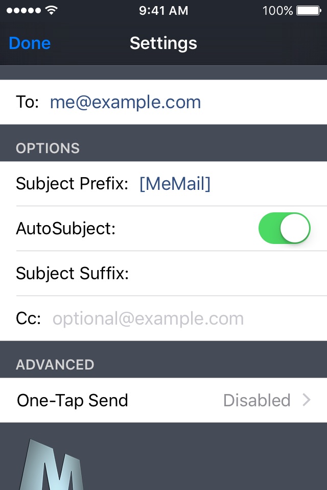 MeMail - Email yourself fast! screenshot 3