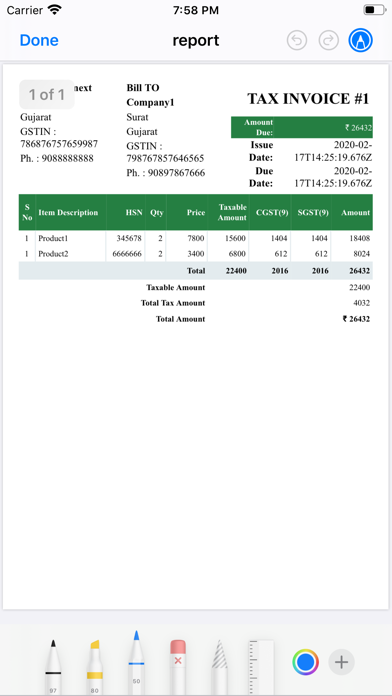 GST Invoice screenshot 3