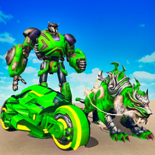 Tiger Bike Robot Attack icon