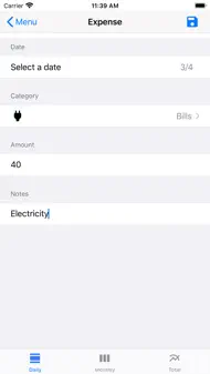 Utgiftsstyring iphone bilder 1