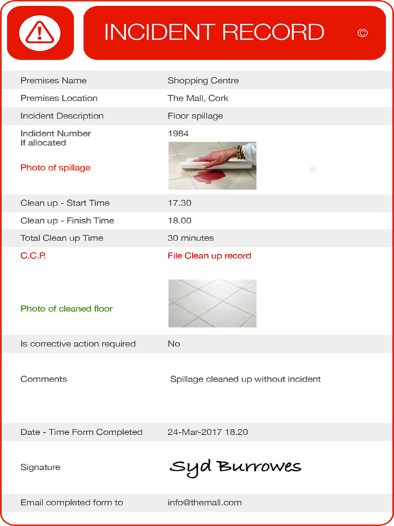 Comply Forms iPad screenshot