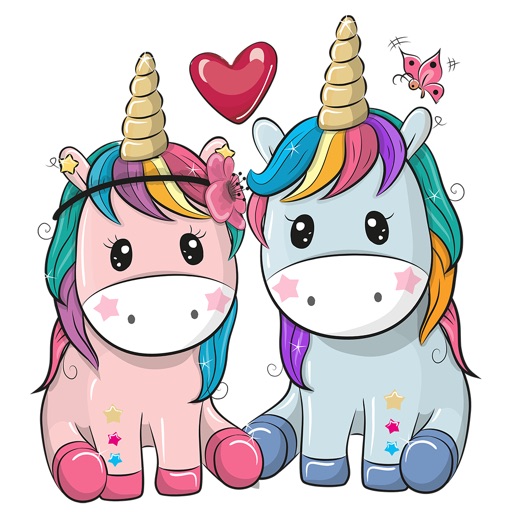 Unicorn Sweet Stickers Pack icon