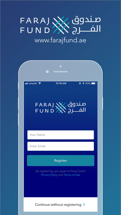 How to cancel & delete Faraj Fund - صندوق الفرج from iphone & ipad 1