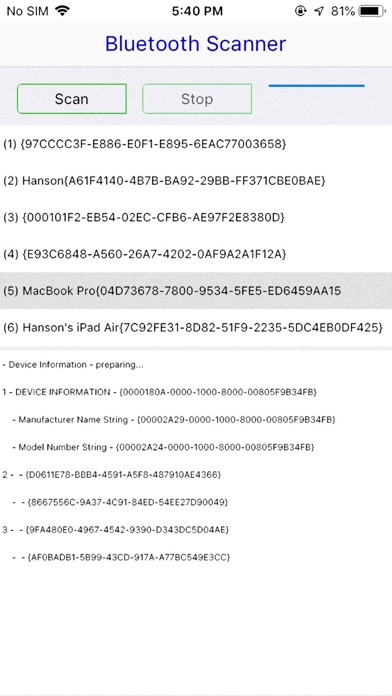 Ultra Bluetooth Scanner screenshot 3