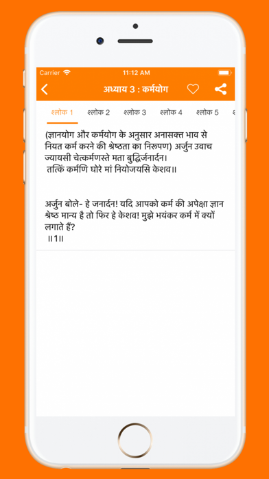 Bhagavad Gita in Hindi App Screenshot