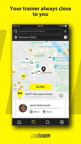 Game screenshot podioom - find your trainer apk
