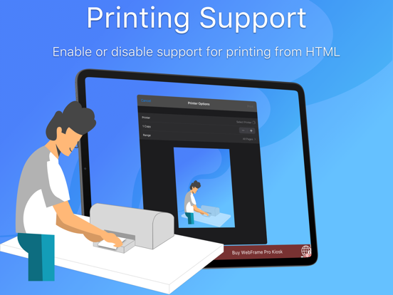 WebFrame Basic Kiosk iPad screenshot 7 - Business app
