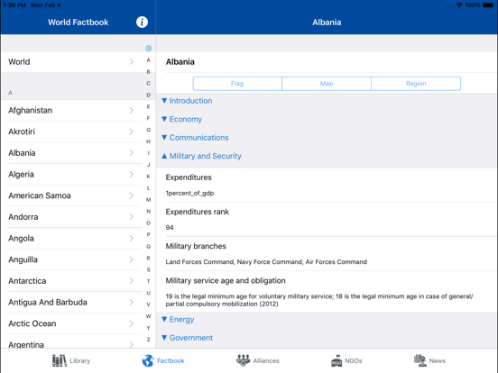 Model UN iPad screenshot 6 - Reference app