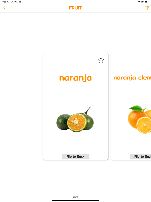PORO - Spanish Vocabulary iPad screenshot 4 - Education app