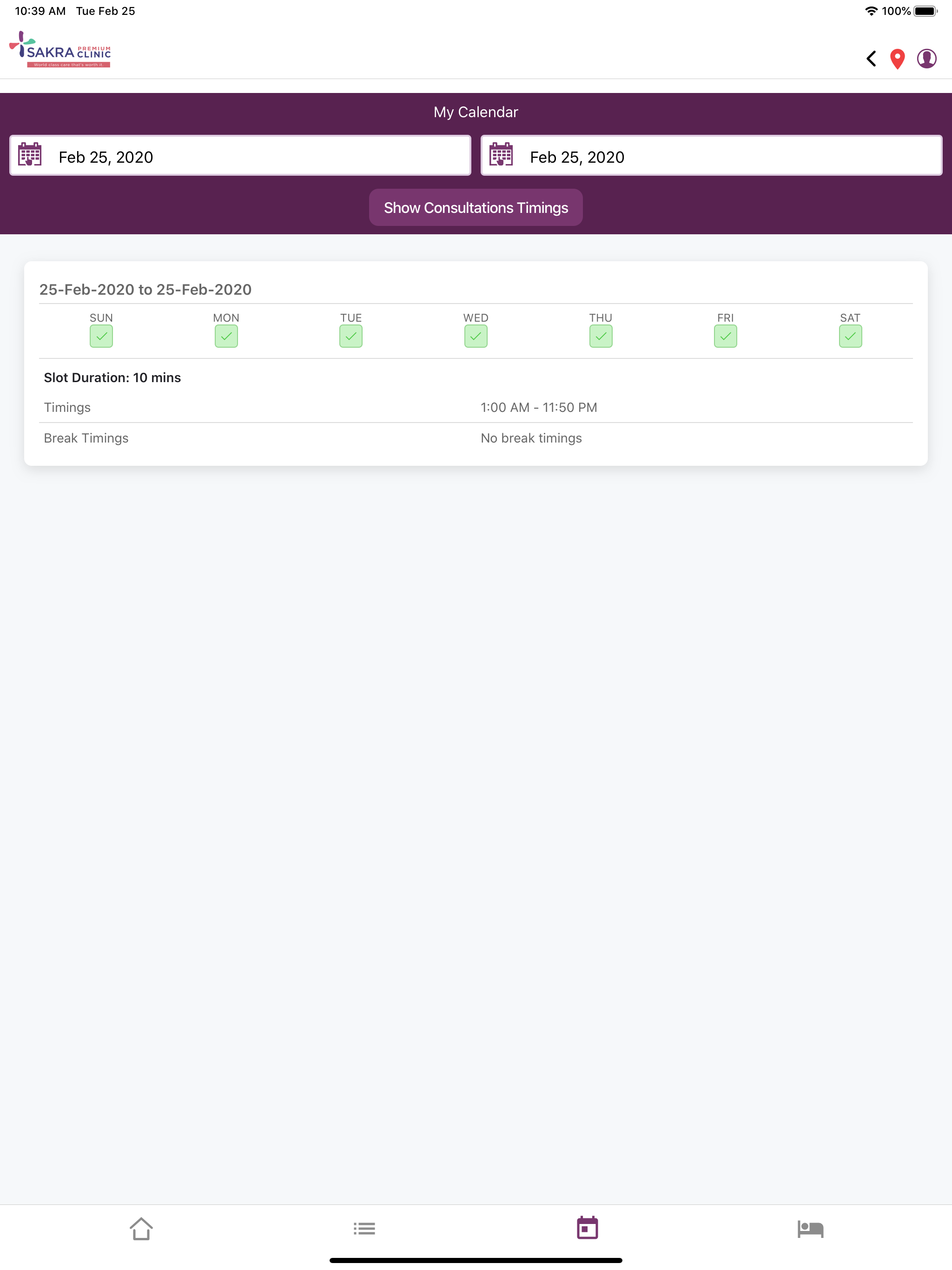 Sakra - Doctor App