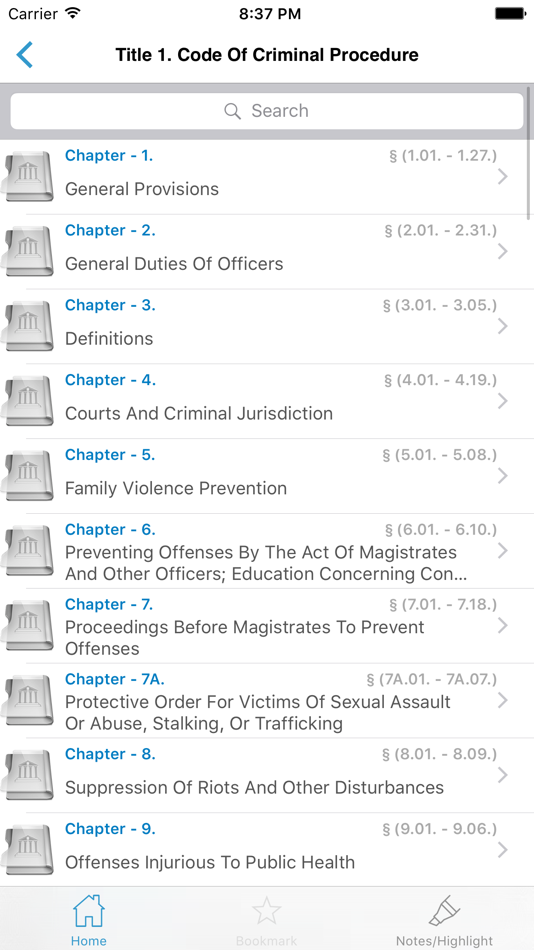 #1. TX Code of Criminal Procedure (iOS) 게시자: Nirmala T V
