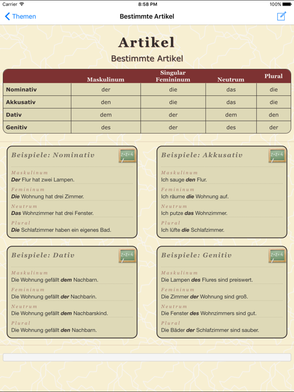 Screenshot #4 pour Deutsche Grammatik