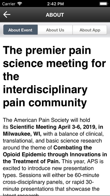 APS 2019 Scientific Meeting screenshot-3