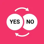 Yes and No Reverse Stickers App Contact