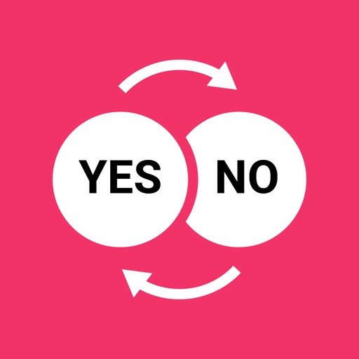 Yes and No Reverse Stickers icon