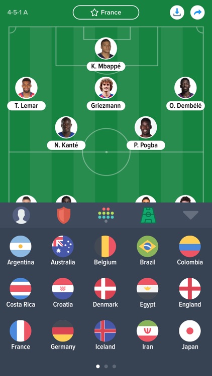 Tactics - Football Team Lineup