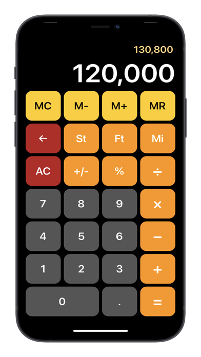 Screenshot #1 pour EasyCalc calculator converter